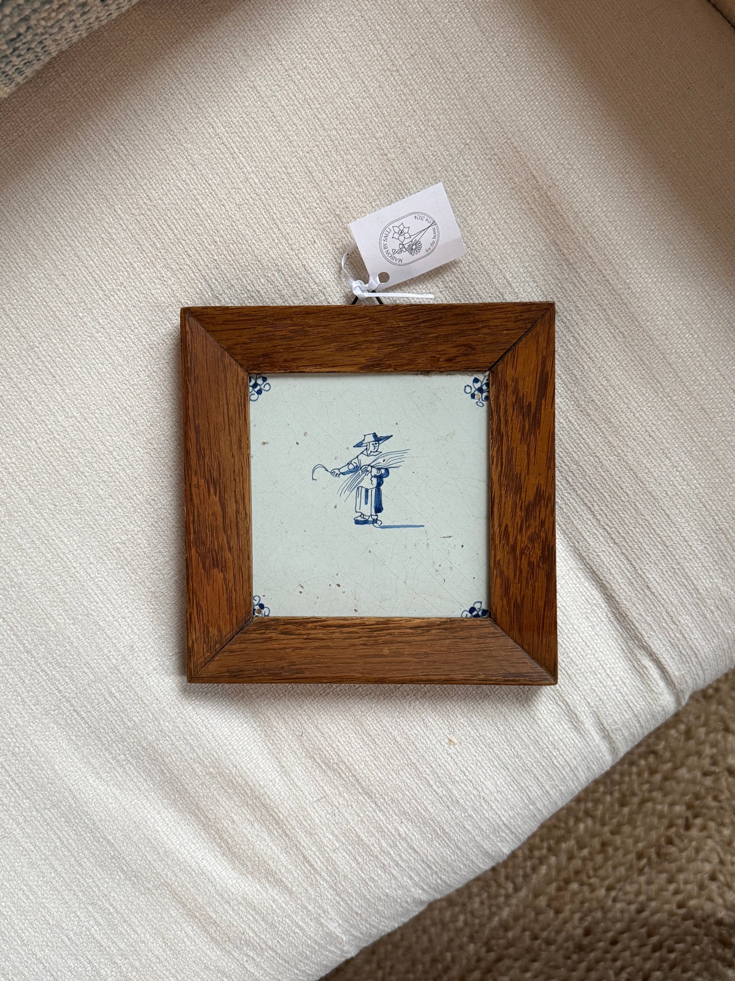 Framed Delft Tile - for Nedda!