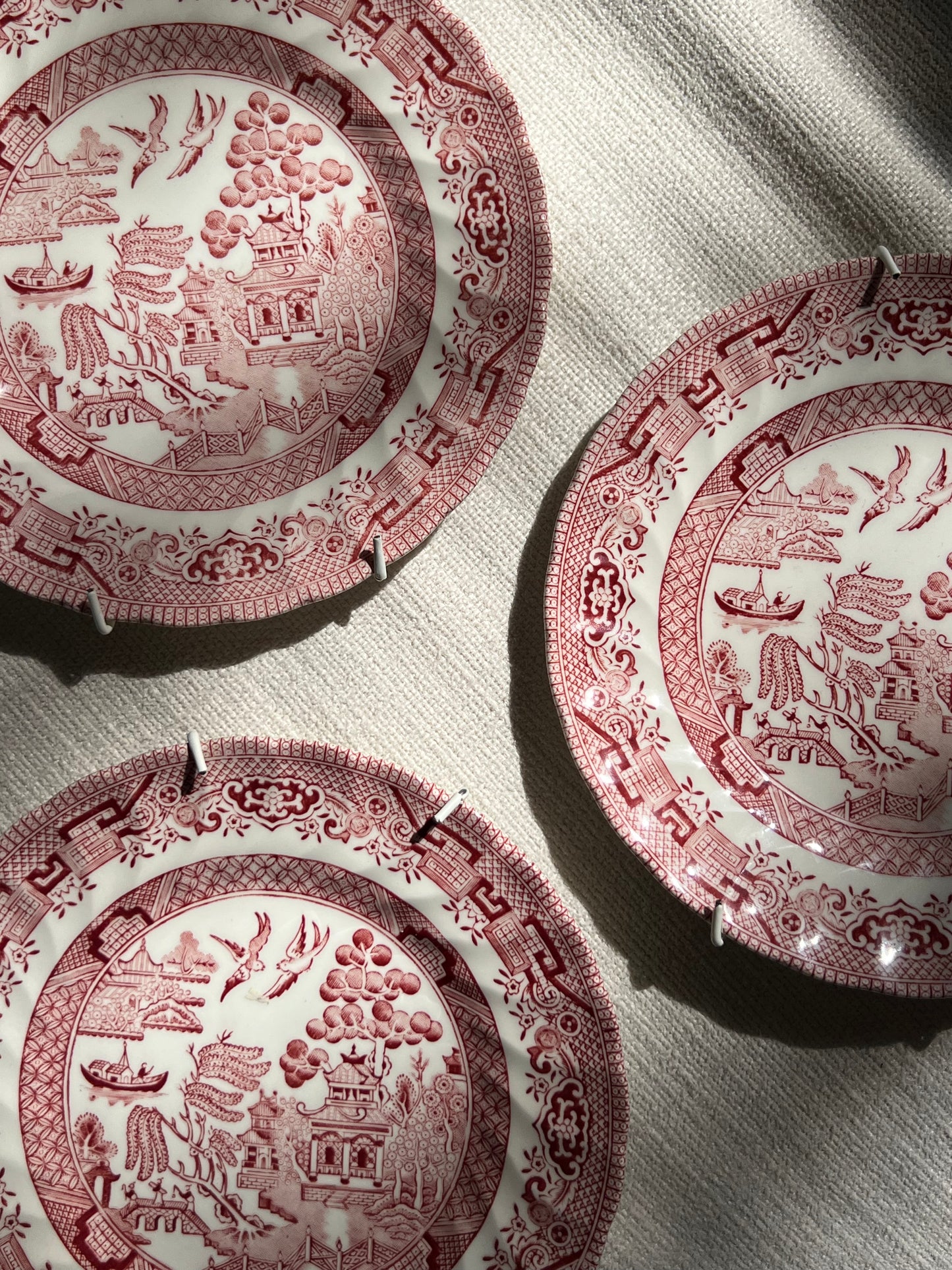 Red & White Wall Plates