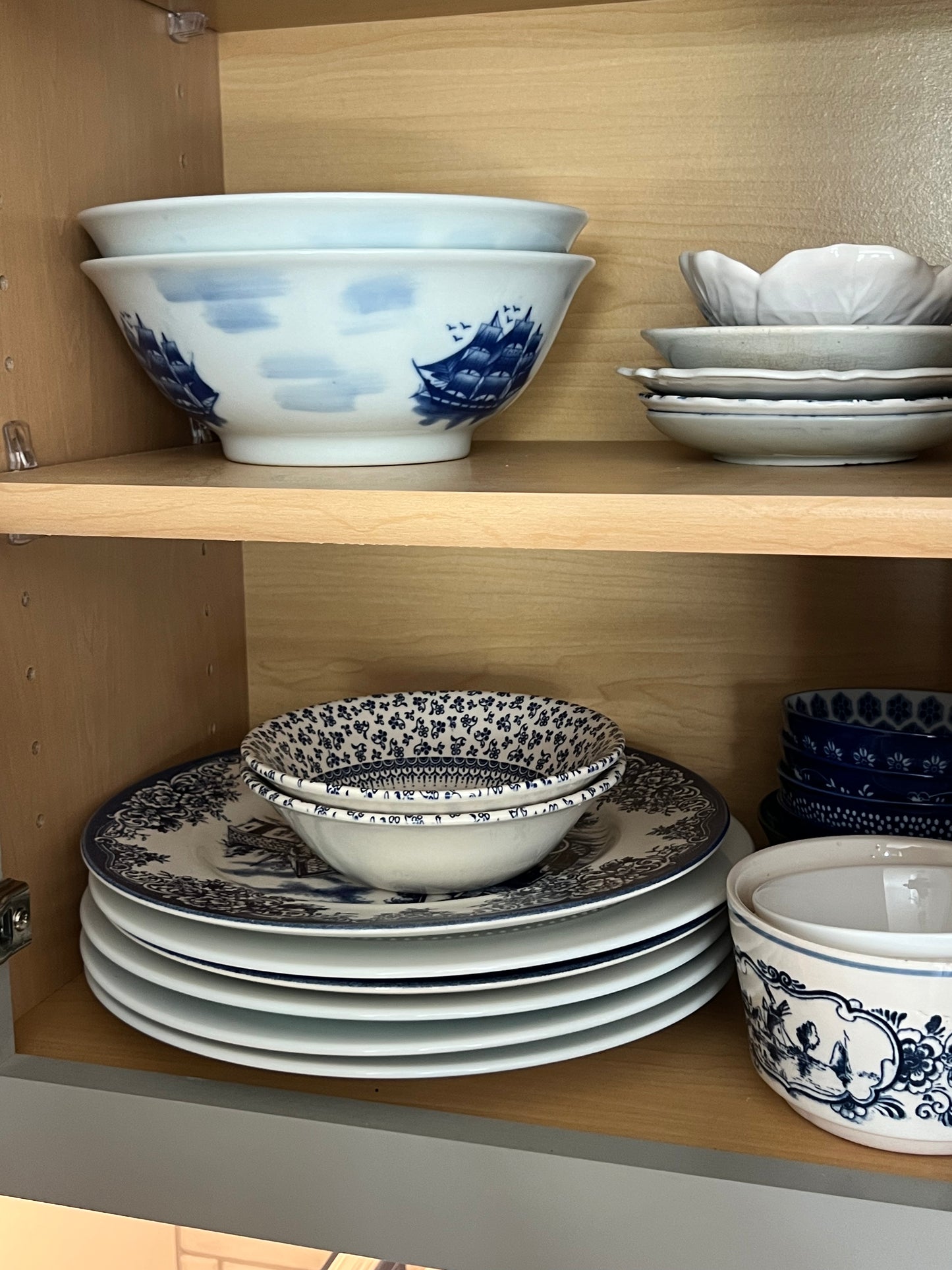 Blue & White Cereal Bowls