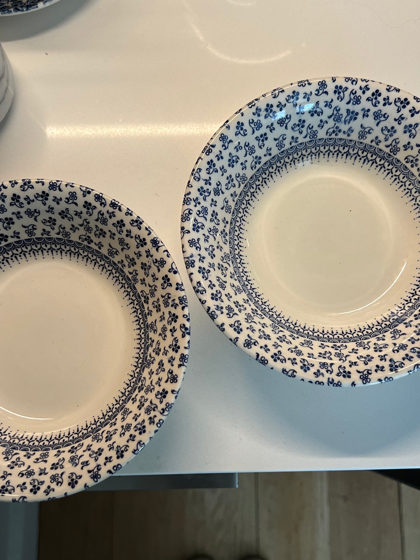 Blue & White Cereal Bowls