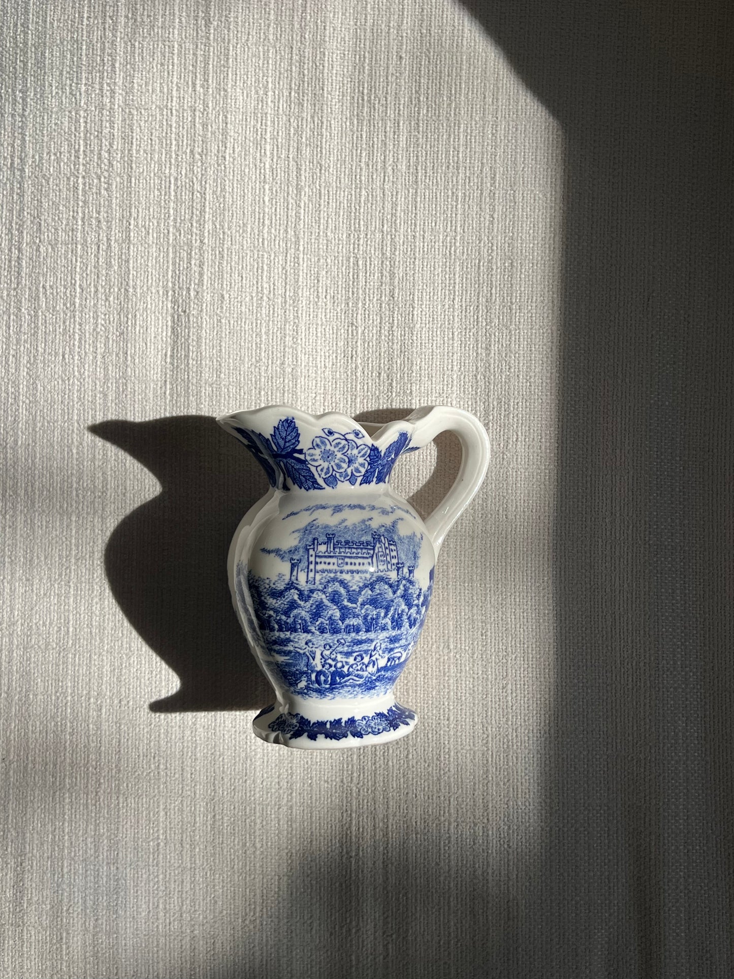 Blue & White Scalloped Creamer
