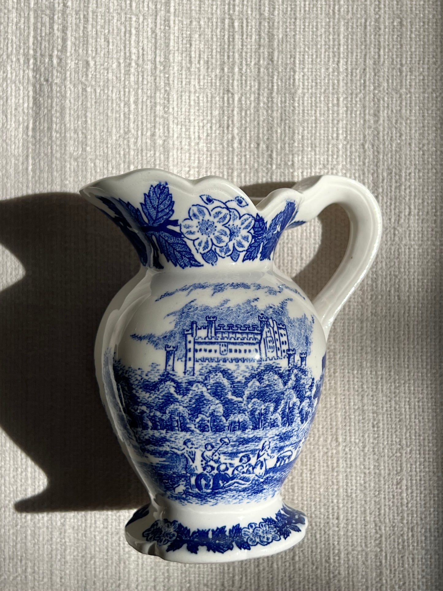 Blue & White Scalloped Creamer