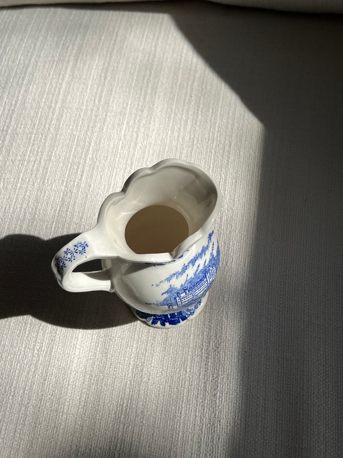 Blue & White Scalloped Creamer