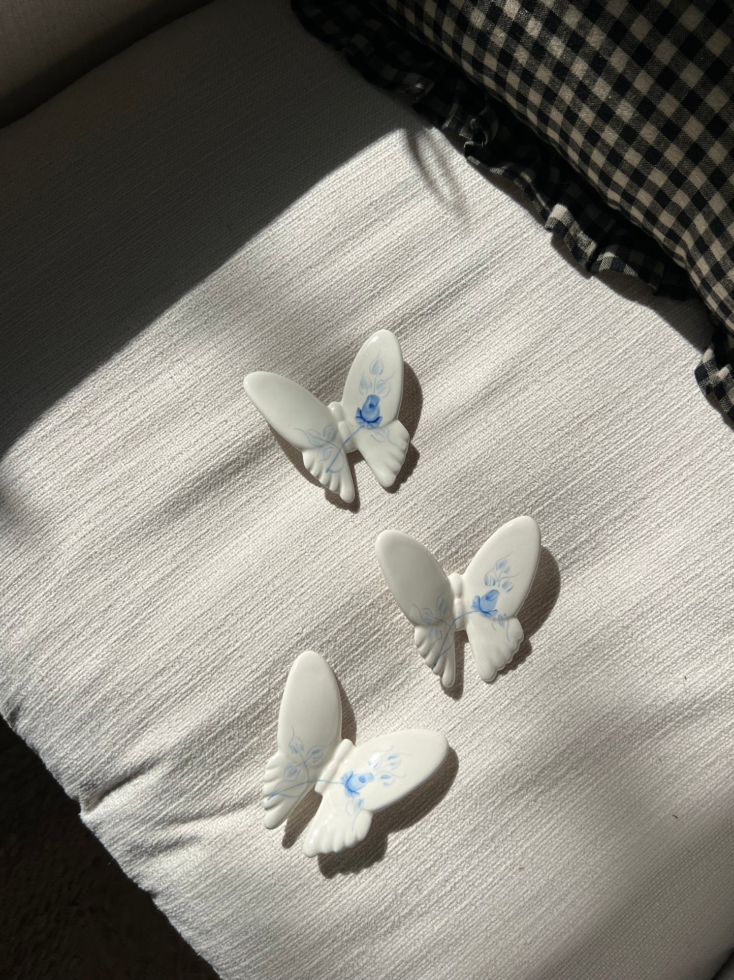 Blue & White Wall Butterflies