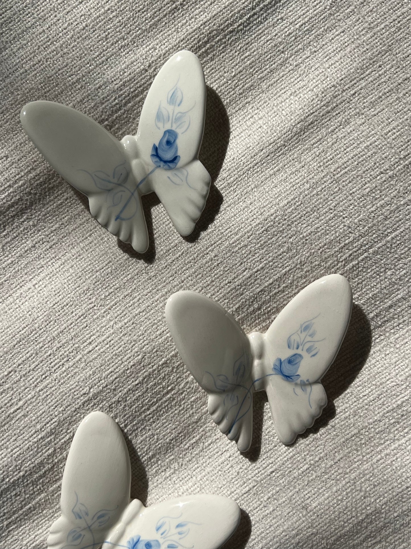 Blue & White Wall Butterflies