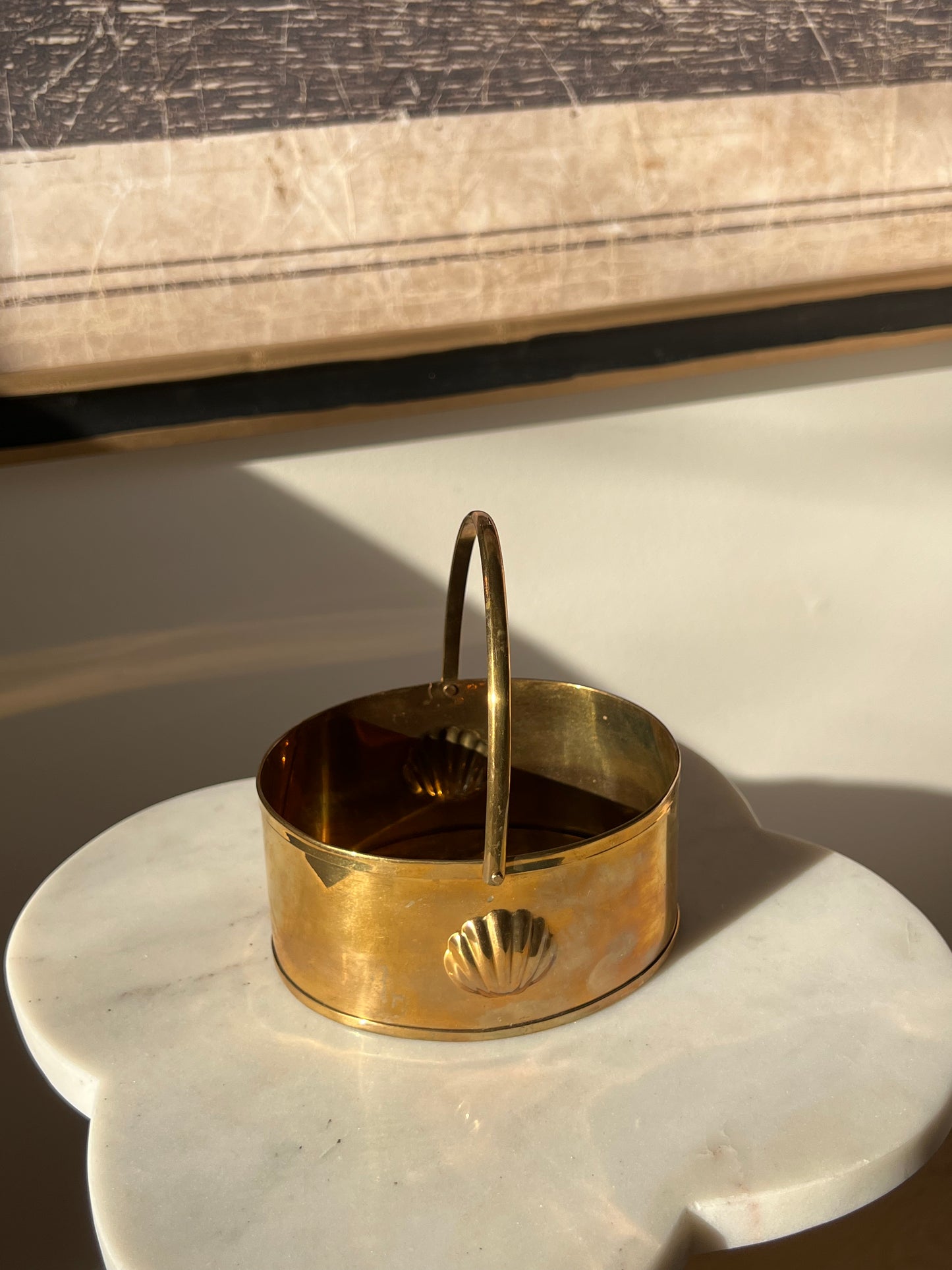 Saint Michaels Brass Planter