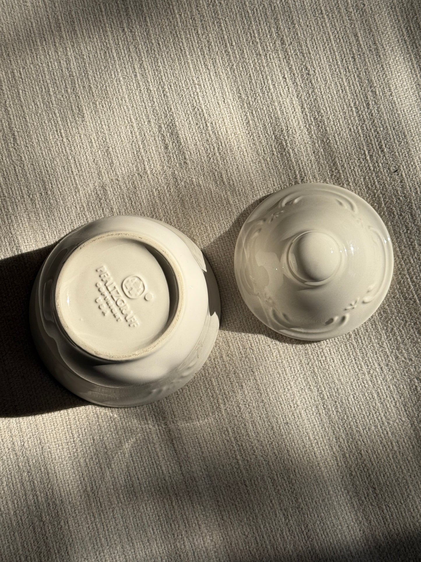 White Sugar Jar
