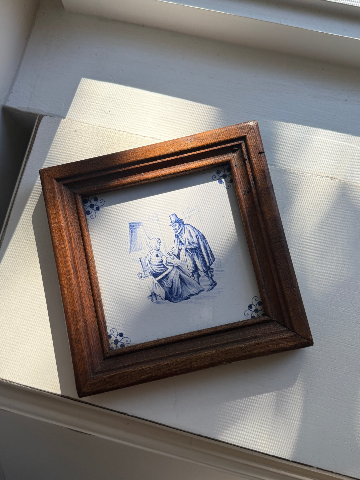 Framed Delft Tile