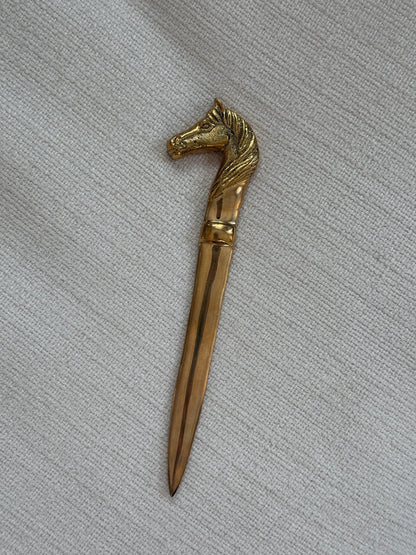 Brass Horse Letter Opener